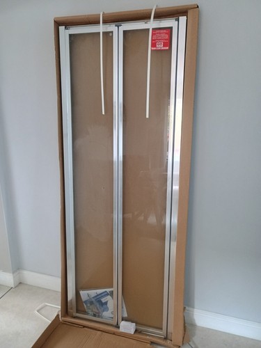 Brand new chrome bifold shower - bifold,