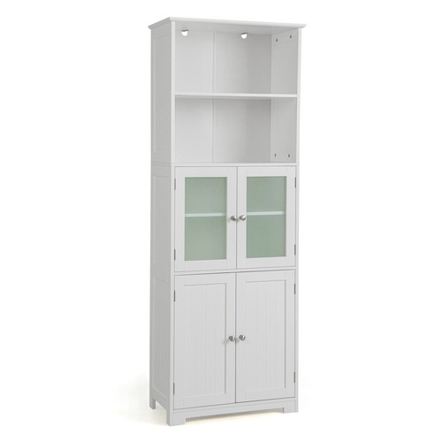 Wood tall storage cabinet - wood, 2