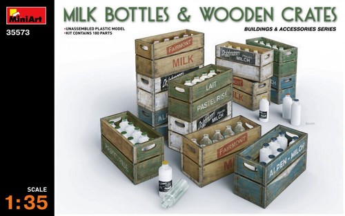 Model kit milk bottles - model,
