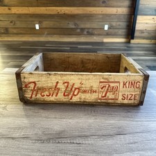Vtg Seven-Up Fresh Up 7up Wood