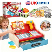 Mini Toy Cash Register Wooden