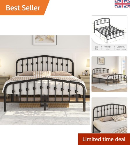 Elegant 5ft black - black, metal