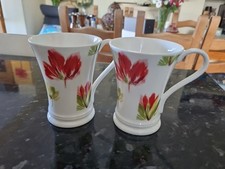 Laura Ashley Full Bloom Fine Bone China Mugs