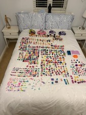 Mattel Polly Pocket Huge Joblot. 40+ Dolls & Massive Lot Clothes.Free UK Post.