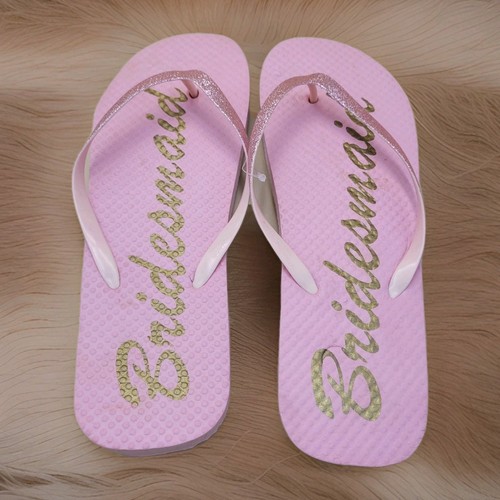 Bridesmaid wedding flip flops - bridesmaid,