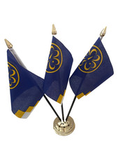 Girl Guides 3 Flag Flags Desk