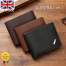 Mens RFID Blocking Genuine Leather wallet , Men wallet foldable minimalist