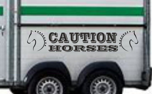 Caution horses van - horses,