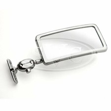 Vintage chrome/nickel finish rectangular mirror - Equivalent to Desmo Type 36