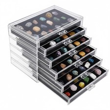 Acrylic Display Case 5 Drawers