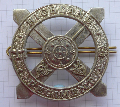 Highland regiment cap badge - regiment,
