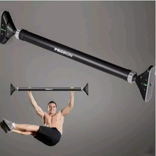 Prioiron Pull Up Bar. No Screws. Door Way or Wall to Wall. w/Spirit Levels. New