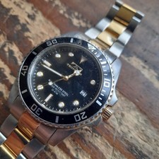 WR200 (like sky diver?)Technos T-2118 men's quartz watch, stainless steel, 43mm 