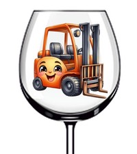 12x Colourful Forklift Truck