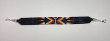 Black native american - black, beaded