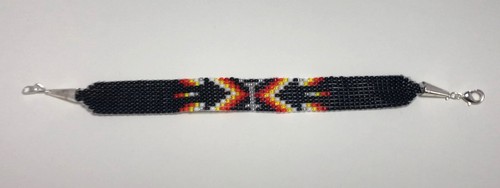 Black native american beaded - american,
