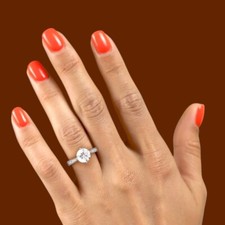 Platinum Diamond Ring For Lab