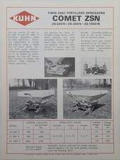 Original Kuhn Comet ZSN & ZSB