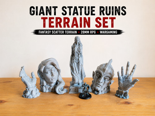 28mm giant statue ruins - giant,