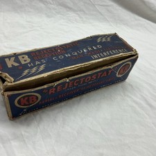 KB radio Rejectostat Interference Suppressor Vintage Valve Radio Boxed Art Deco 