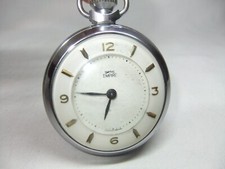 Vintage Pocket Watch Smiths Empire Steel Open Faced Mechanical Unusual Dial Face