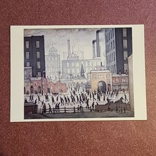 Art Postcard: L. S. Lowry, Coming From The Mill, Unposted. 