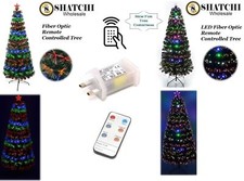 Led fibre optic christmas tree - led,