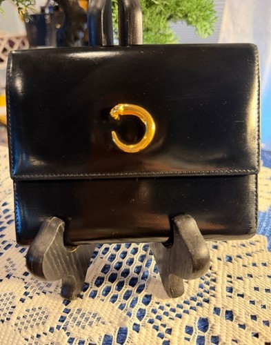Cartier black leather with - black,