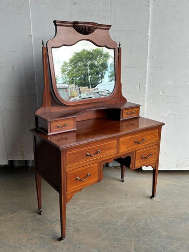 Edwardian mahogany and - an,