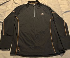 Karrimor Run Black 1/4 Quarter Zip Top Long Sleeve Size XL