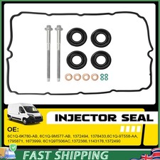 INJECTOR SEAL BOLTS KIT&Rocker Cover Gasket FITS Land Rover Defender 2.4 TD4 4x4