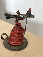 RARE! GEORGIAN 18th C 1700's original Antique Brass sealing wax jack Taper Jack