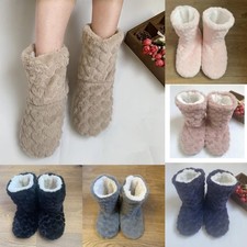 New Ladies Slippers Womens Fur Thermal Ankle Boots Warm Winter Shoes Size UK 3-8