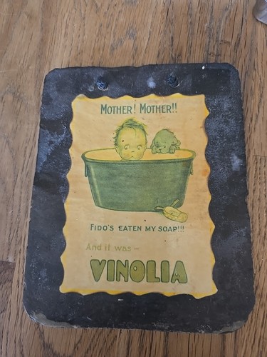 Vinolia slate sign - slate,