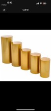 Round mirror gold display - round,