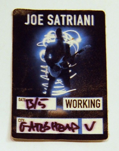 Joe satriani fabric crew pass - joe,