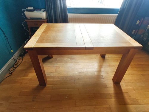 Solid oak wood extendable - solid,