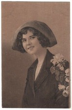 Antique Postcard Glamor Young