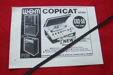 WEM COPICAT ECHO REVERB GUITAR EFFECTS UNIT 1976 ORIGINAL VINTAGE ADVERT