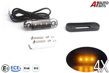 Smoked amber indicator led - 4x,
