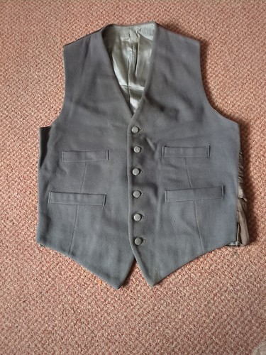 1960 grey mens - 1960's, waistcoat