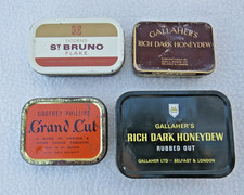 4 x Vintage 2oz tobacco tins