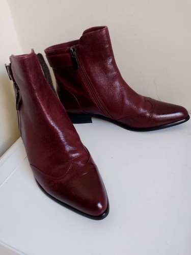 Ladies moda pelle - in, burgundy