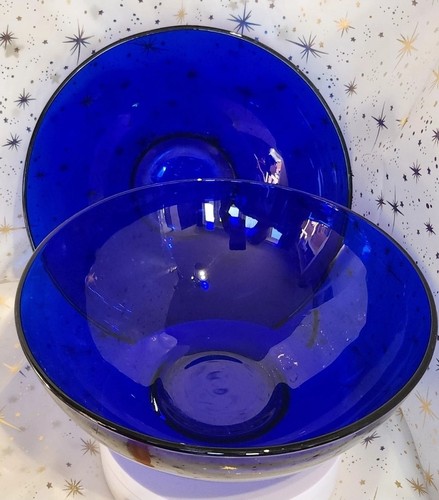1990s 20cm cobalt blue - 20cm, glass