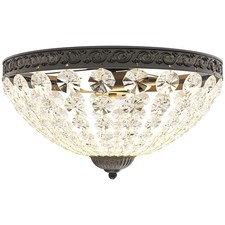 HOMCOM Chandelier Crystal
