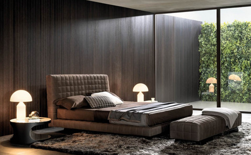 Minotti twiggy bed - twiggy, high-back
