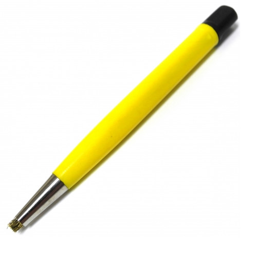 Brass scratch pencil - pencil, brush