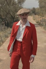 Peak Lapel Men's Suits Linen