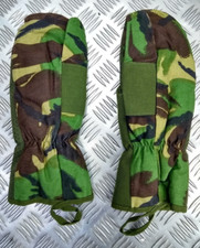 Genuine British MK3 / Mark III Woodland DPM Camo Arctic Mittens Inner Size Small