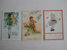 1920's HUMOUROUS , PROBABLY FRENCH, "BONNE FETE", A JOYAS BIRTHDAY x 3